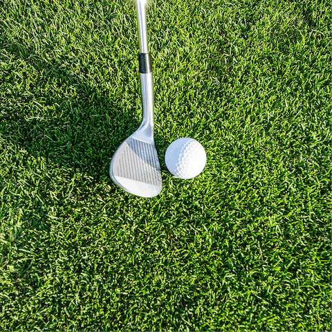 Walk eight minutes to the Meadows Golf Course to play a round