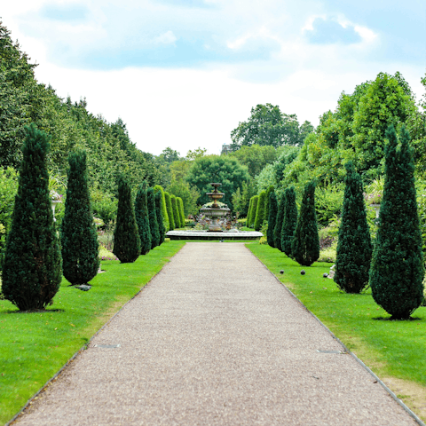 Enjoy a stroll through Regent's Park, just across the road