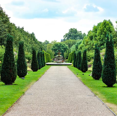 Enjoy a stroll through Regent's Park, just across the road