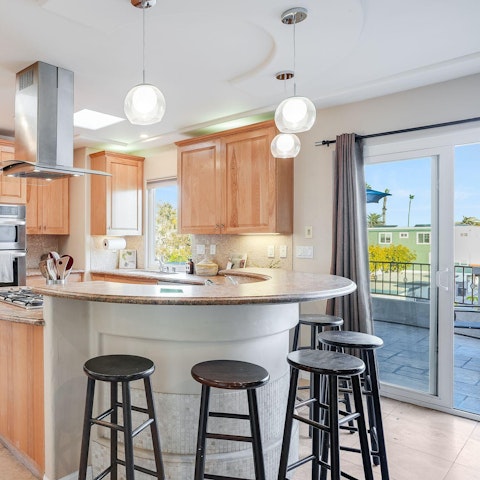 Start your day with pancakes at the breakfast bar