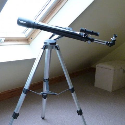 Use the telescope to spot your favourite constellations in the clear night sky