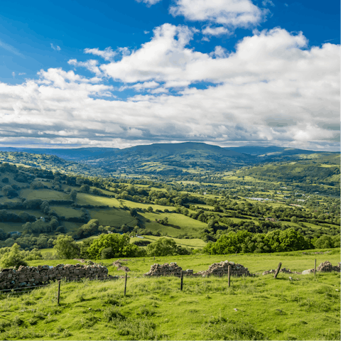 Embrace tranquil country life on the edge of the Brecon Beacons