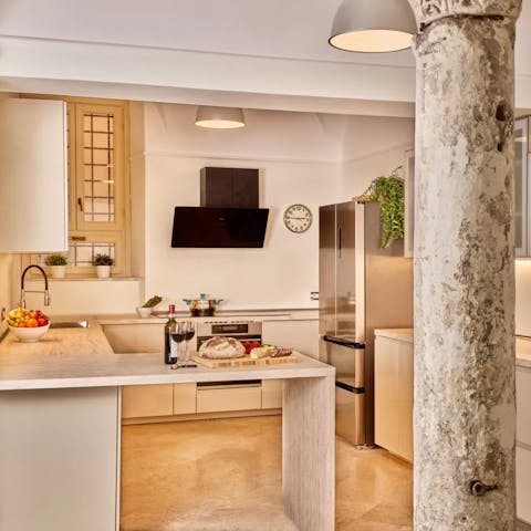 Dine out in Rome or whip up some pasta in the kitchen