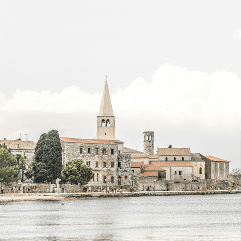 Drive to nearby Poreč for a day of sightseeing