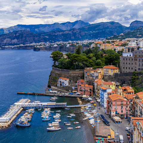 Admire the beautiful views while exploring Sorrento