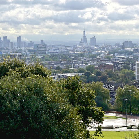 Take in sweeping views over London from Parliament Hill, ten-minutes from your door