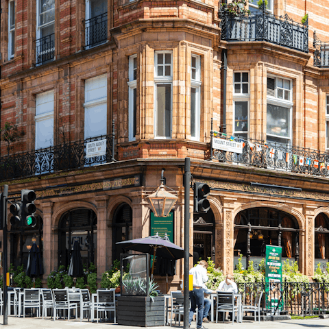 Sample Mayfair's gourmet restaurants and upscale bars, a ten-minute cab ride away