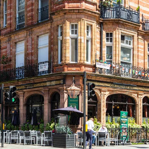 Sample Mayfair's gourmet restaurants and upscale bars, a ten-minute cab ride away