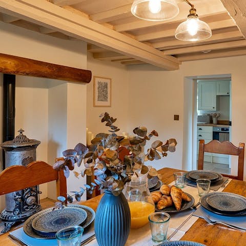 Get together for a hearty breakfast before a walk