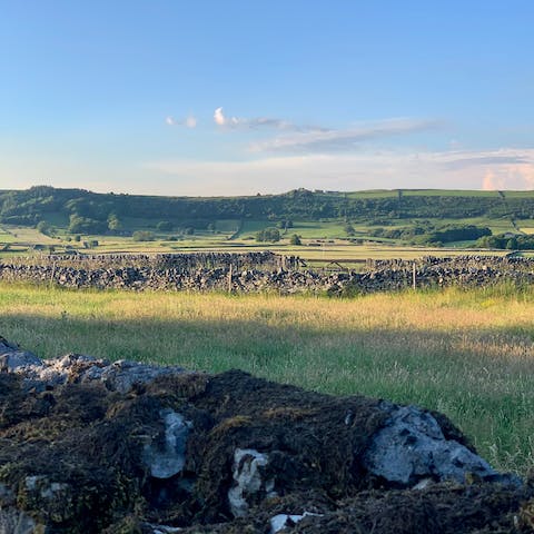 Drive into the Peak District in only four minutes and explore to your heart's content