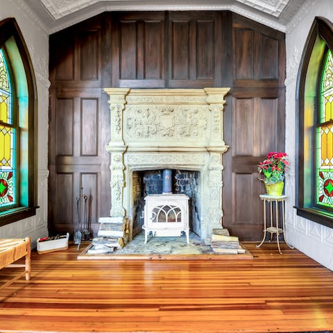 Get a fire crackling in the wood-burner, taking pride of place