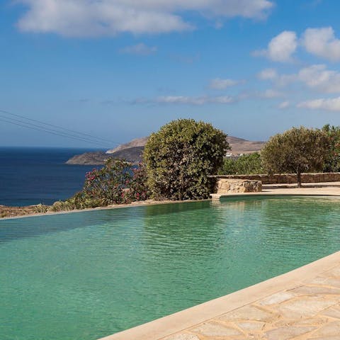 Make a splash in the swimming pool on hot afternoons