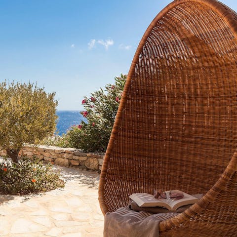 Hang out in the egg chair with a good book