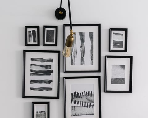 A collection of graphic prints