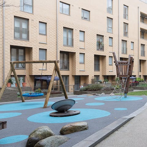 The on-site children's playground
