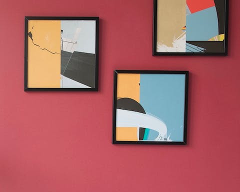 The well-curated artworks