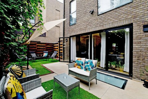 Unwind in the garden after a day in the city