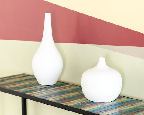 These sculptural vases