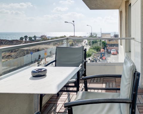 A balcony made for relaxation