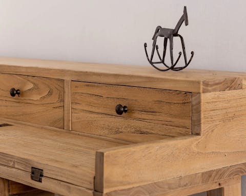 A beautiful vintage-style writing desk