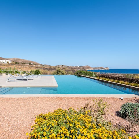 Swim in the cool waters of your private pool
