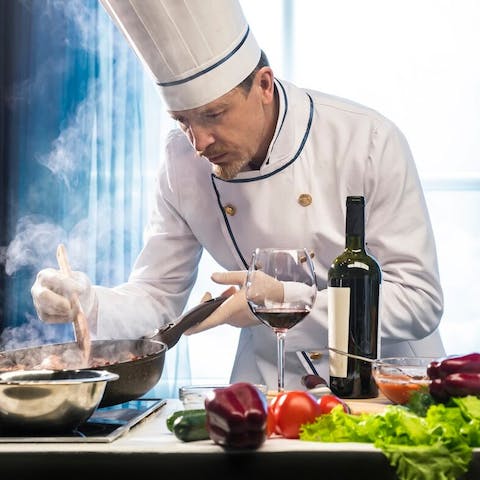 Hire a private chef to do the heavy lifting