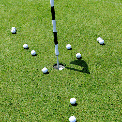 Play a round of golf at one of several nearby courses