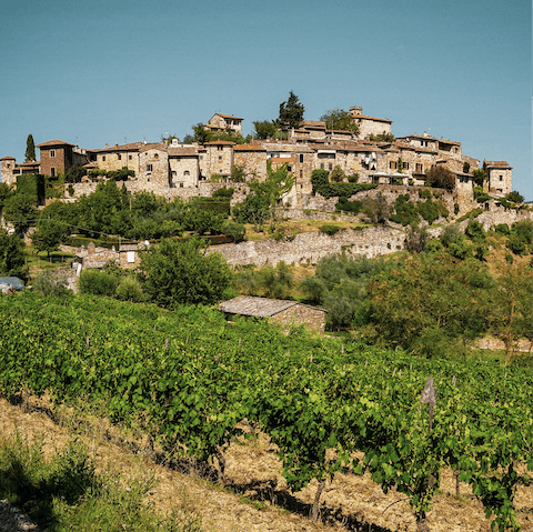 Sample the local cuisine in Greve, just 2km away