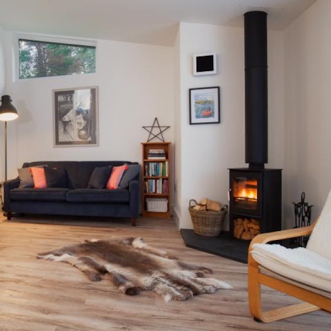 Get a fire crackling in the wood-burning stove for that hygge feeling