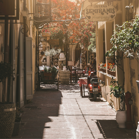 Explore the streets of Old Town Rethymno
