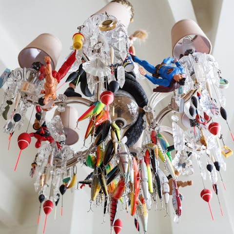 A unique and contemporary take on a chandelier