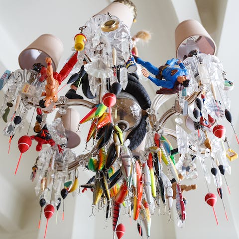 A unique and contemporary take on a chandelier