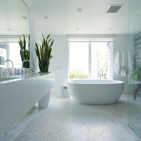 The free-standing bathtub