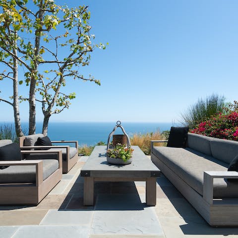 Views far out to sea