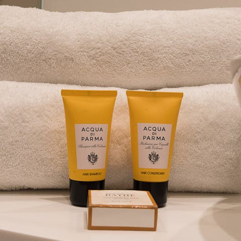 luxury toiletries at your disposal