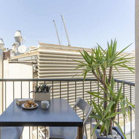 The cosy balcony