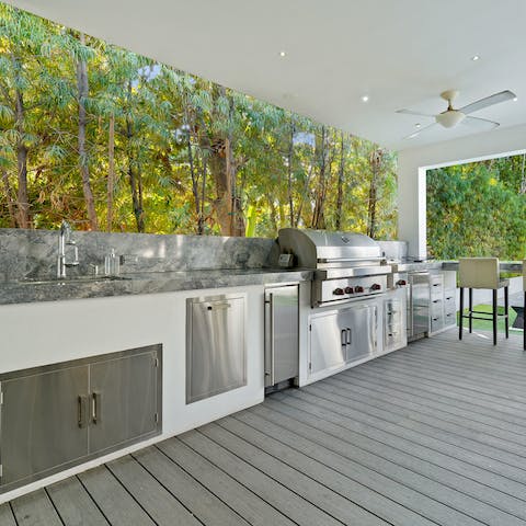 Cook up a storm in the outdoor kitchen