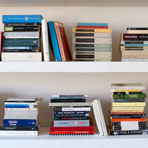 array of reading material