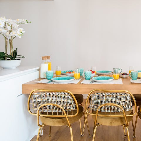 Serve up a Parisian feast at the dining table