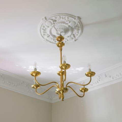 This ornamented chandelier