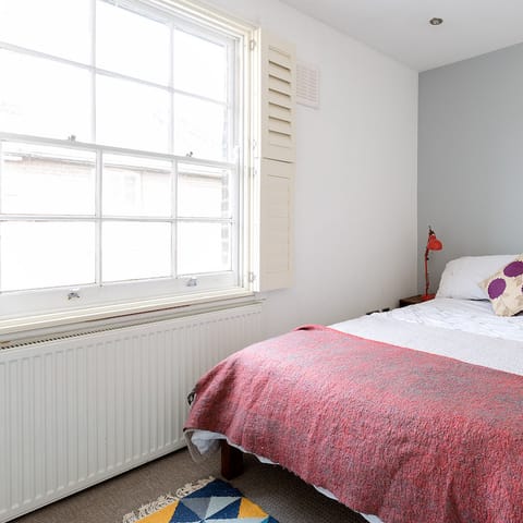 light-filled bedroom