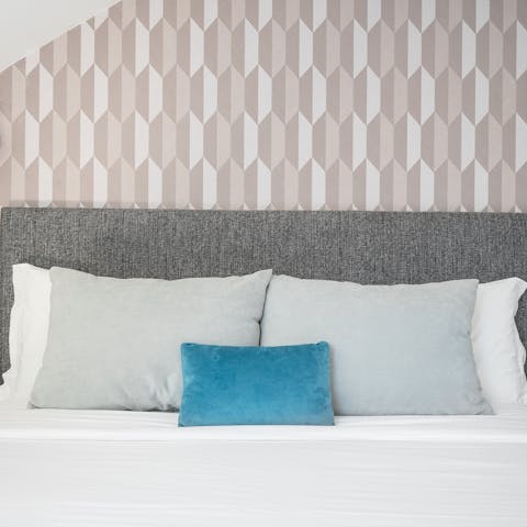 This pastel wall pattern