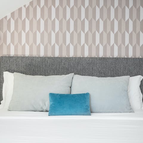 This pastel wall pattern
