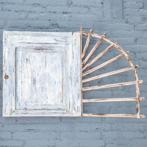 The driftwood cabinet