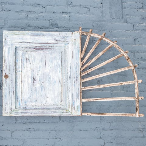 The driftwood cabinet