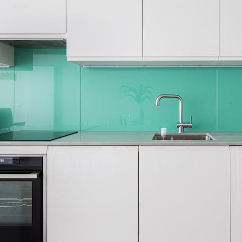 A shiny new kitchen