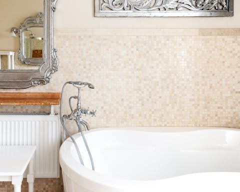 A luxurious bathtub