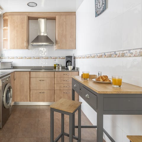 Rustle up tapas and other Catalan dishes in the kitchen to share around the dining table