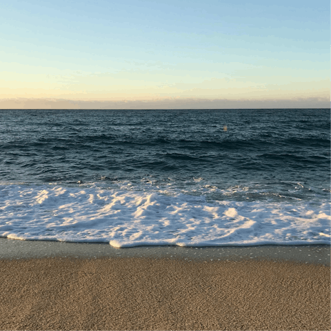 Flip-flop down to Spilia Beach with its seafront tavernas, just four-minutes away