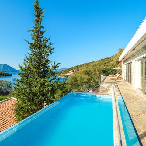 Make morning laps in the private infinity pool part of your new routine